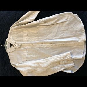 JCrew gold safari shirt